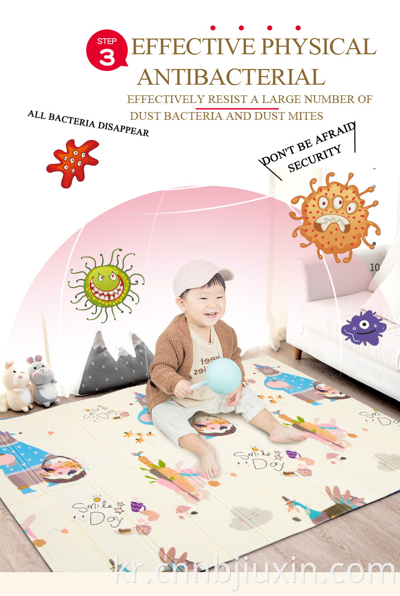 고품질 뜨거운 판매 아동 카펫 XPE 재료 비 독성 접이식 어린이 놀이 매트 베이비